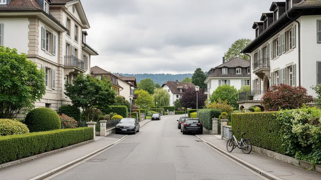 Elegantes Wohnquartier in Basel Bruderholz - teuerste Strassen Quadratmeterpreis
